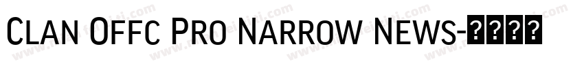 Clan Offc Pro Narrow News字体转换